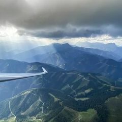 Flugwegposition um 14:47:52: Aufgenommen in der Nähe von Gai, 8793, Österreich in 2241 Meter